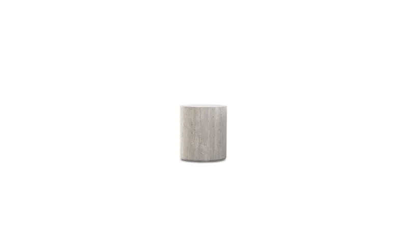 Post Coffee Table In White – Round Or Rectangular Low-Profile Table 1