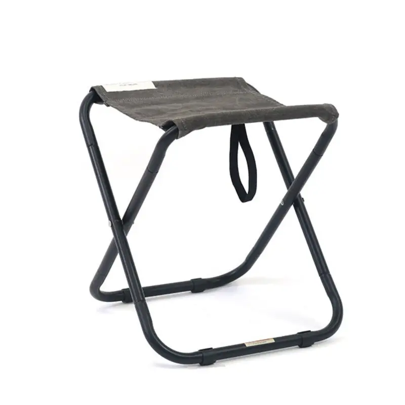 Post General Foldable Waxed Canvas Compact Stool 1