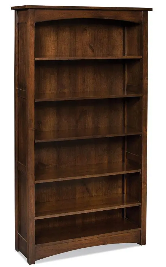 Prairie Mission Bookshelf With Open Display Shelves