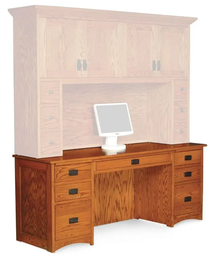 Prairie Mission Computer Credenza With Storage