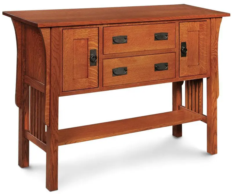 Prairie Mission Style Open Sideboard