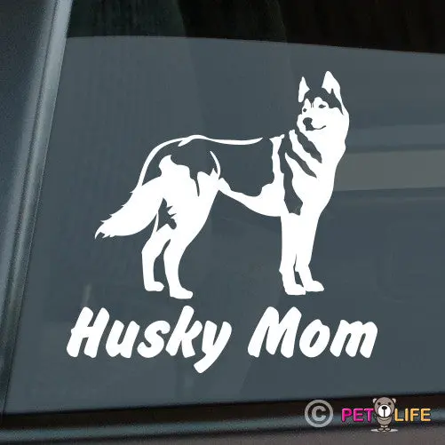 Proud Husky Mom Vinyl Sticker - Pet Parent Gift 1