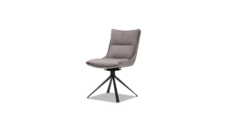 Puccini Rhino Ultrasuede Swivel Dining Chair 1