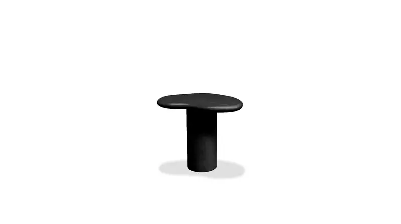 Puddle Medium-Sized End Table In Dusk Black Tone 1