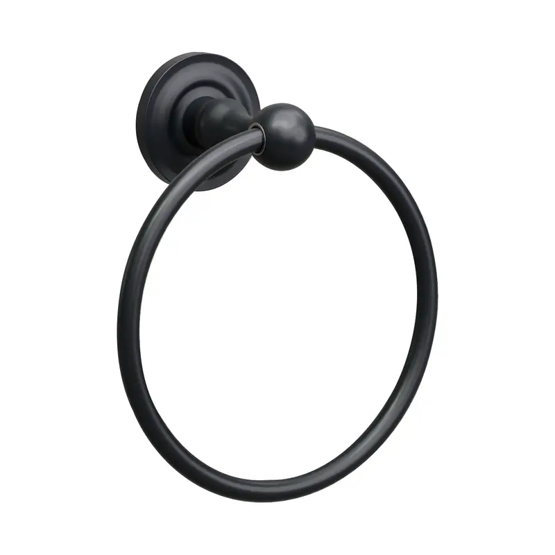 R1 Black Mediterranean Collection Towel Ring 1