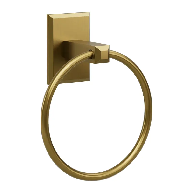 R2 French Gold Craftsman Collection Towel Ring 1
