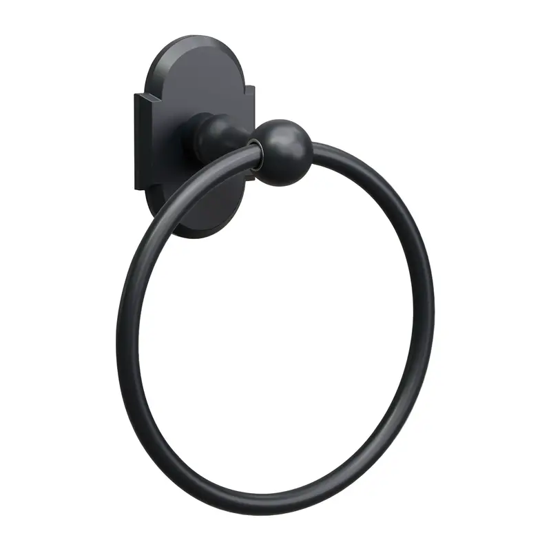 R3 Black Traditional Collection Towel Ring 1
