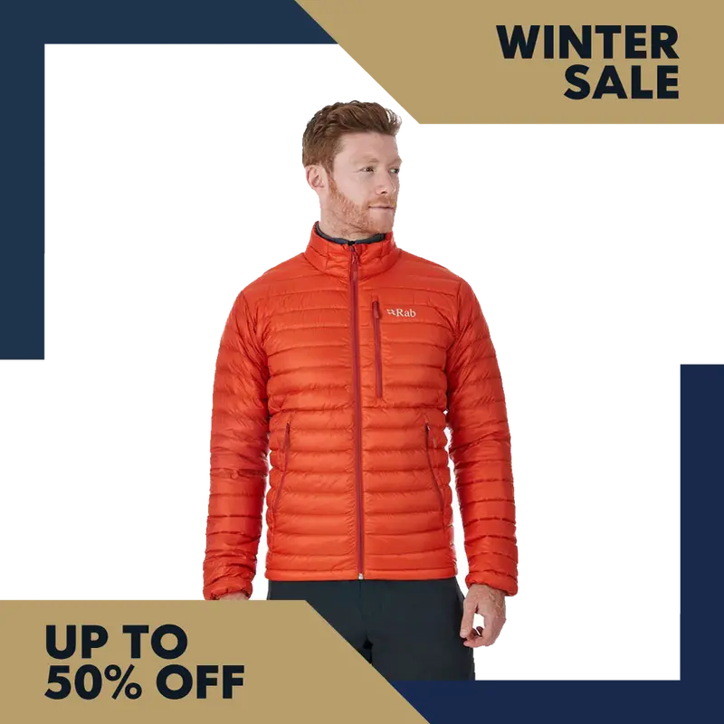 Rab Microlight Down Jacket – Firecracker Red & Red Clay (Men'S) 1