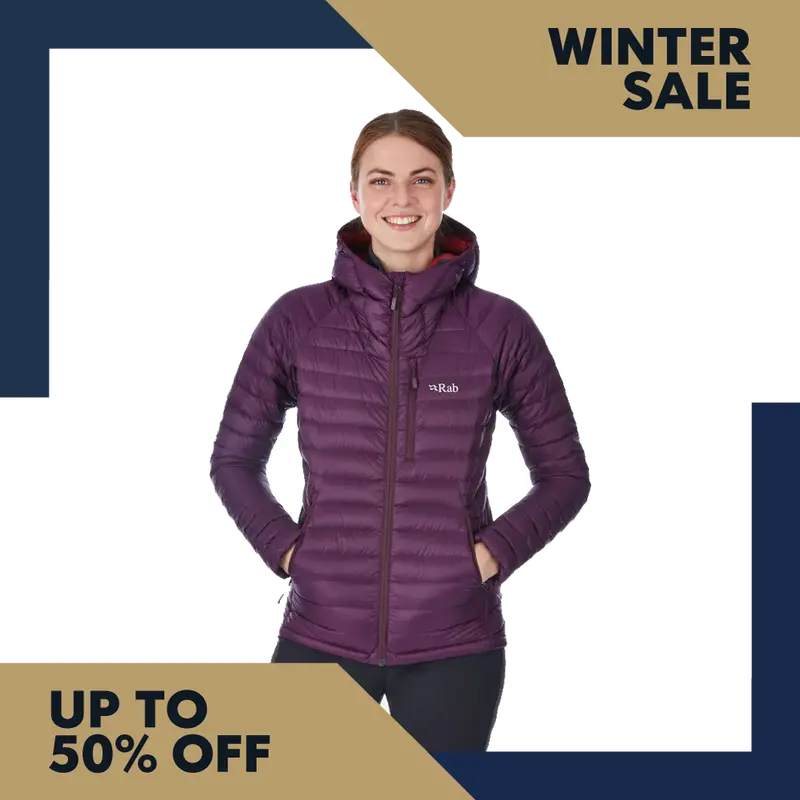 Rab Microlight Women’S Down Jacket – Eggplant Purple 1