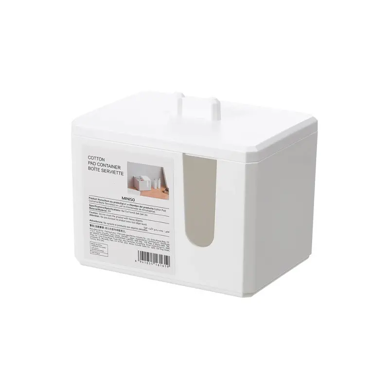 Reusable Cotton Pad Storage Container – Compact & Airtight 1