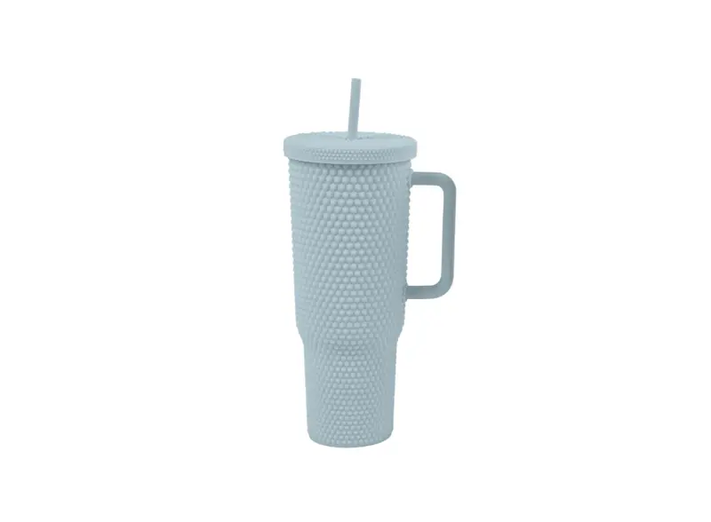 Reusable Plastic Water Bottle With Straw – 1000Ml, Light Blue 1