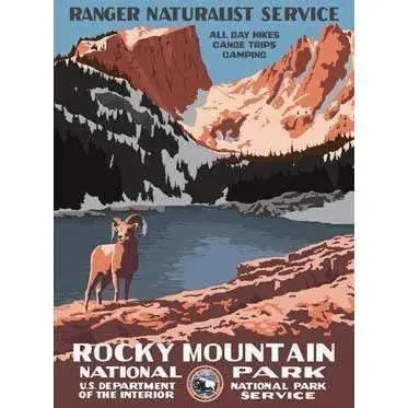 Rocky Mountain National Park Art Print Poster 1