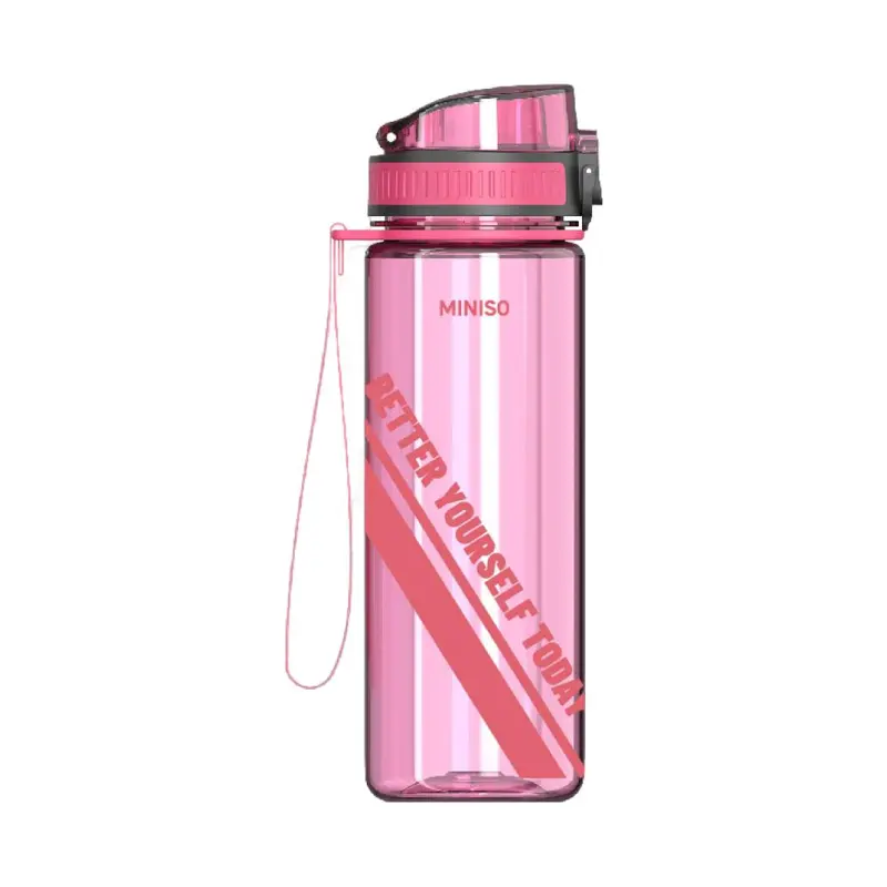 Rosy Tritan Sports Bottle – 650Ml With Built-In Tea Filter & Carry Strap 1