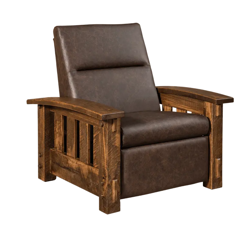 Rough-Sawn Mountain Lodge Recliner 1