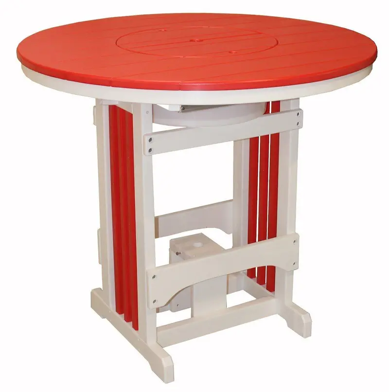 Round Pub Table With Integrated Party Bowl – Social Dining Centerpiece 1