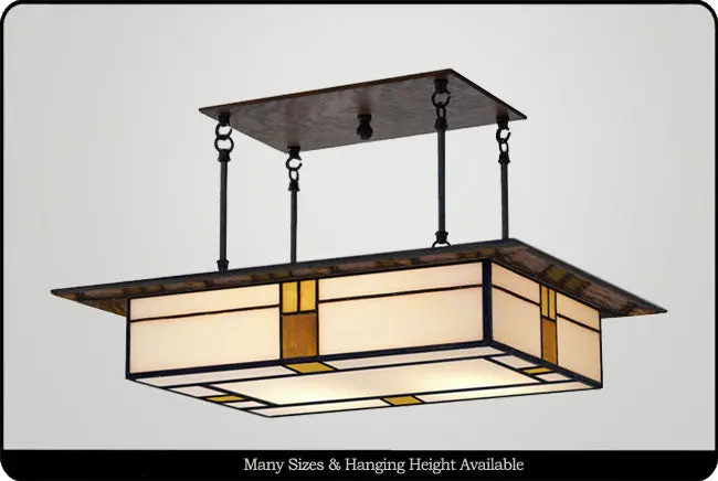 Rustic Mission Pendant With Vintage Finish #609M 1