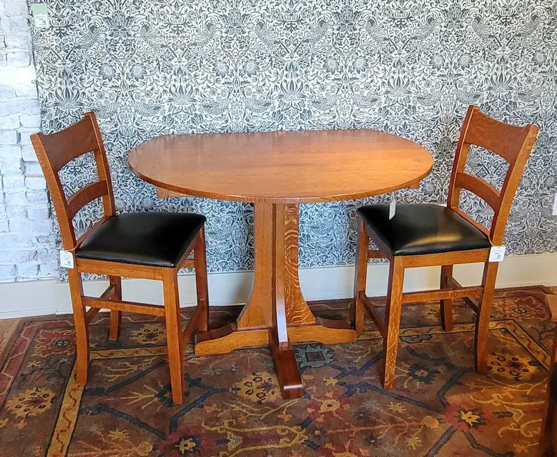 Rustic Prairie Mission-Style Pub Table 1