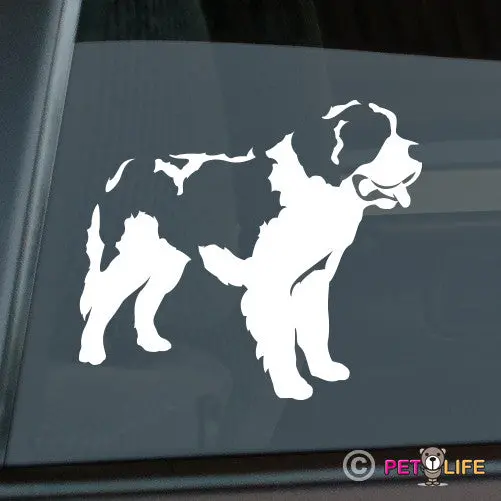 Saint Bernard Sticker – Minimalist Dog Silhouette Design 1