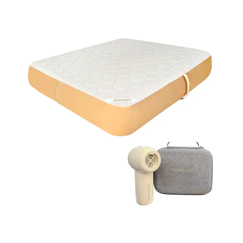 Samtopia Double Air Mattress With Brushless Lithium Pump – Quick-Inflate Sleep System 2