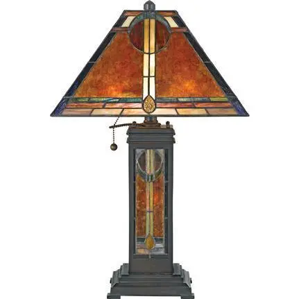 San Gabriel Ceramic Table Lamp With Metallic Accents 1