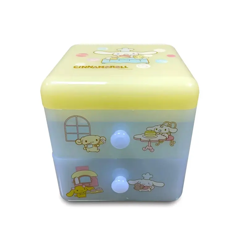 Sanrio Desk Drawer Organizer – Bright Yellow Compact Storage Tray 1