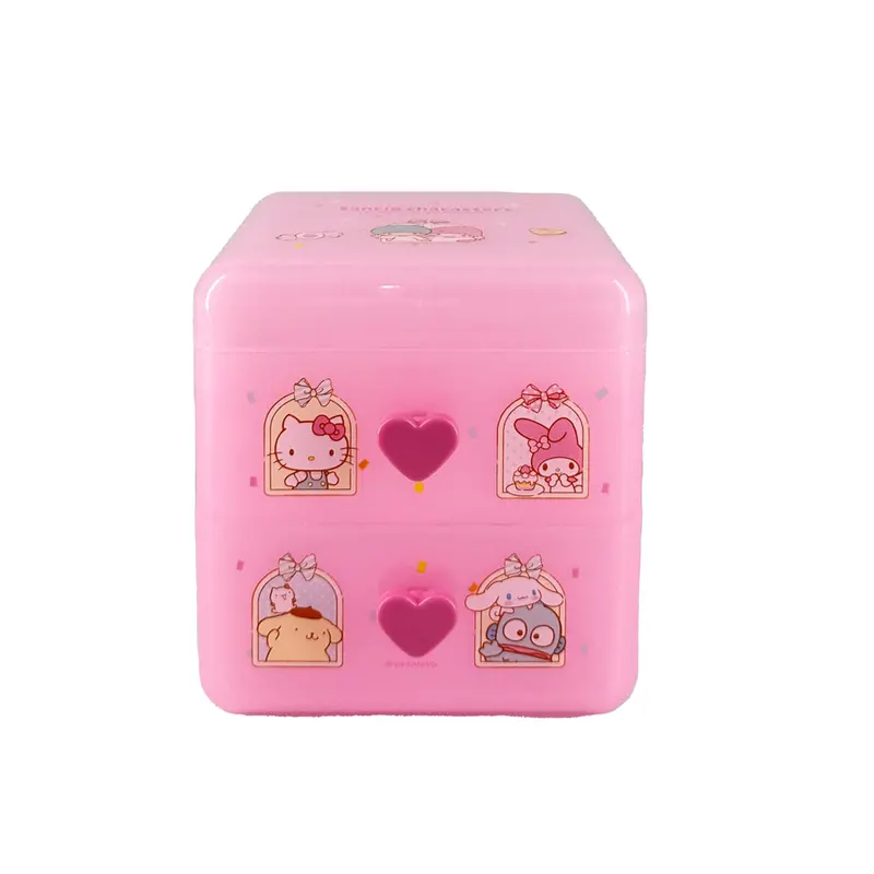 Sanrio Flip-Lid Desktop Storage Box – Multi-Drawer Organizer 1