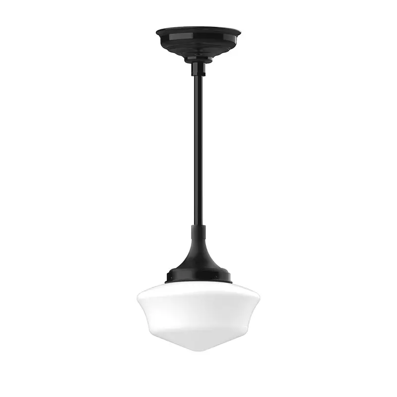 Schoolhouse-Style Stem-Hung Pendant Lamp 1