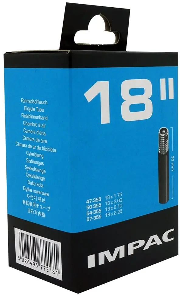 Schwalbe Impac 18X1.75–2.25 Inch Inner Tube With Schrader Valve And 35Mm Stem 1
