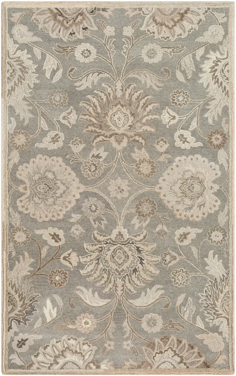 Seal Dark Brown Mediterranean-Style Hand-Tufted Rug 11