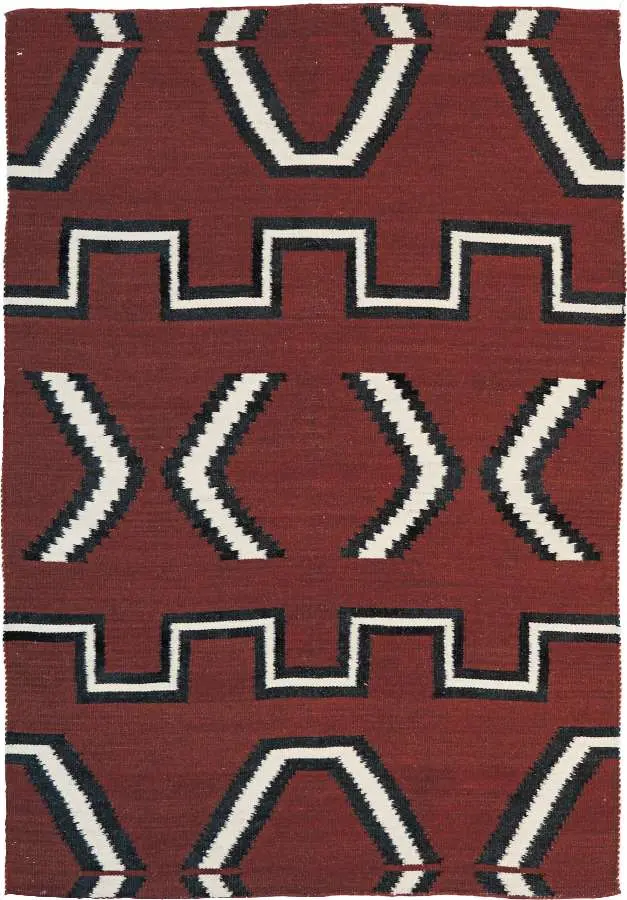 Serape No. 2 Southwest Hand-Knotted Area Rug 1