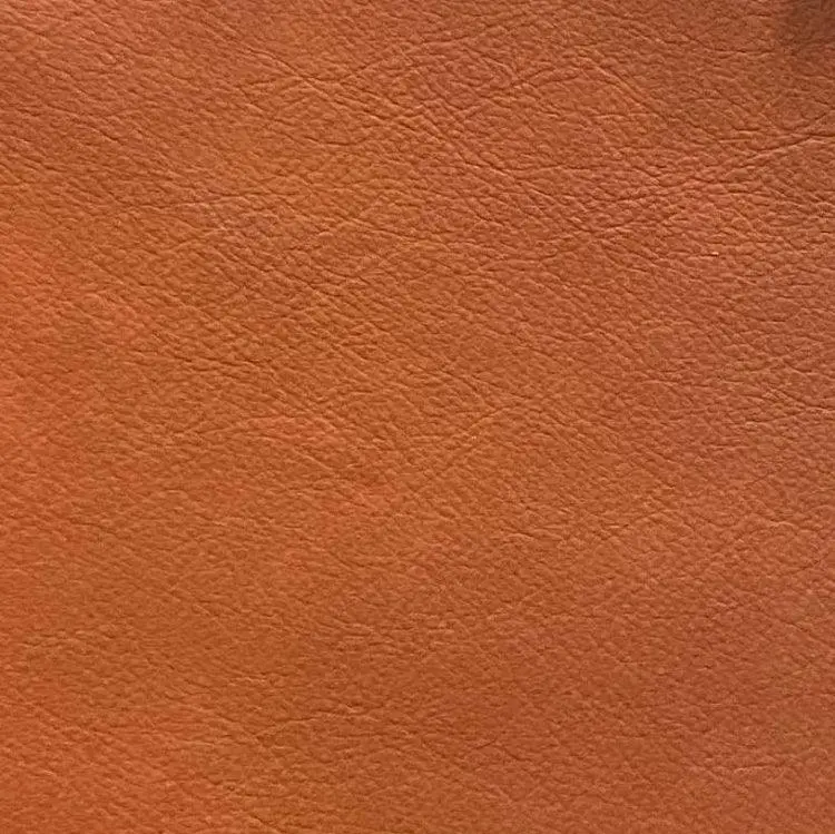 Silk Collection Terracotta Aniline Leather Sample 1