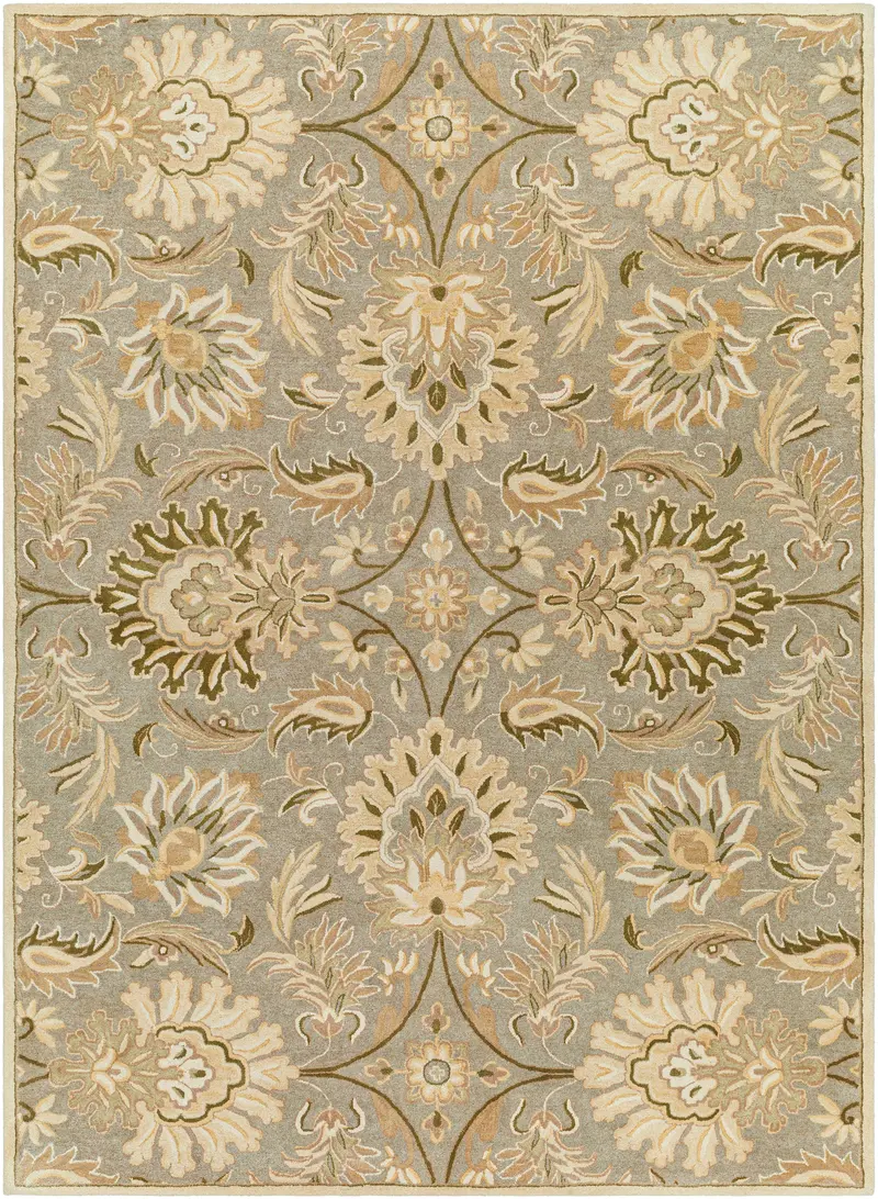 Sky Blue Mediterranean-Themed Hand-Tufted Floor Rug 17