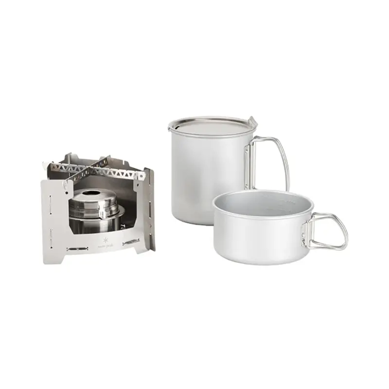 Snow Peak Kaen Stove + Koen Cooker Combo Kit 1