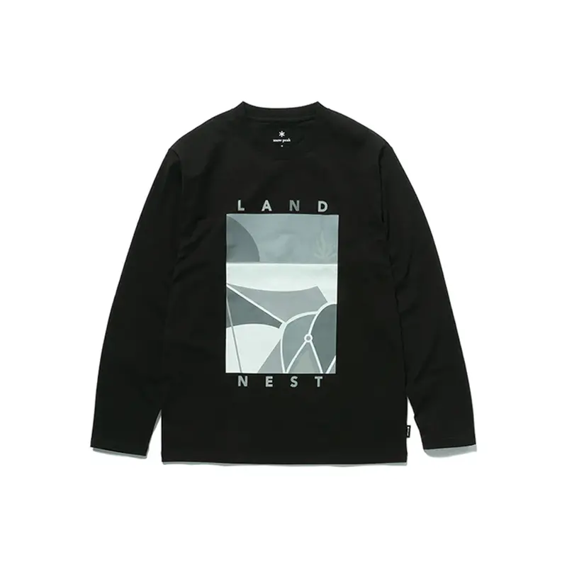 Snow Peak Land Nest Long Sleeve T-Shirt – Relaxed Fit Casual Top 1