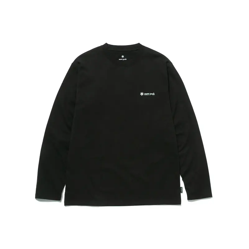 Snow Peak Onepoint Logo Long Sleeve Tee – Minimalist Campwear 1