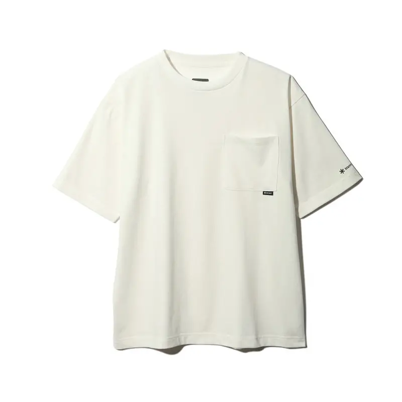 Snow Peak Pocket T-Shirt – Functional Cotton Crewneck With Utility Pouch
