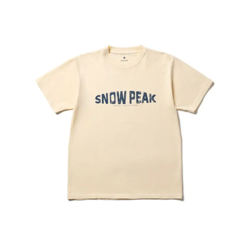 Snow Peak Recycled Cotton T-Shirt In Eco-Dye Finish 1