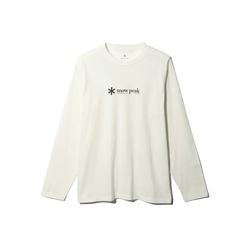 Snow Peak Soft Cotton Logo Long Sleeve Shirt – Relaxed Fit, Subtle Branding 1