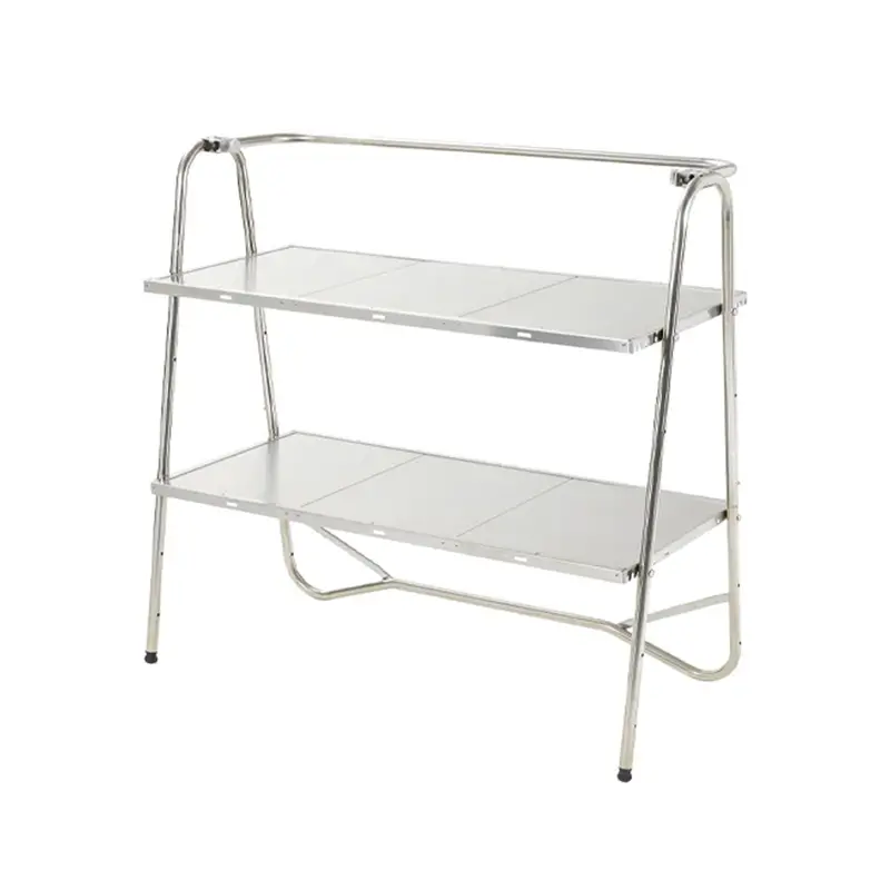 Snow Peak Stainless Steel Kitchen Table – Foldable Outdoor Prep Station 1