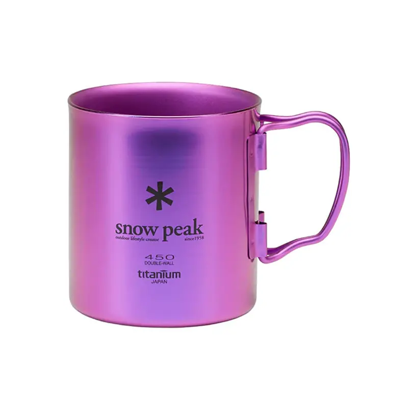Snow Peak Ti-Double 450 Anodized Titanium Mug – Dual-Wall Insulated 3