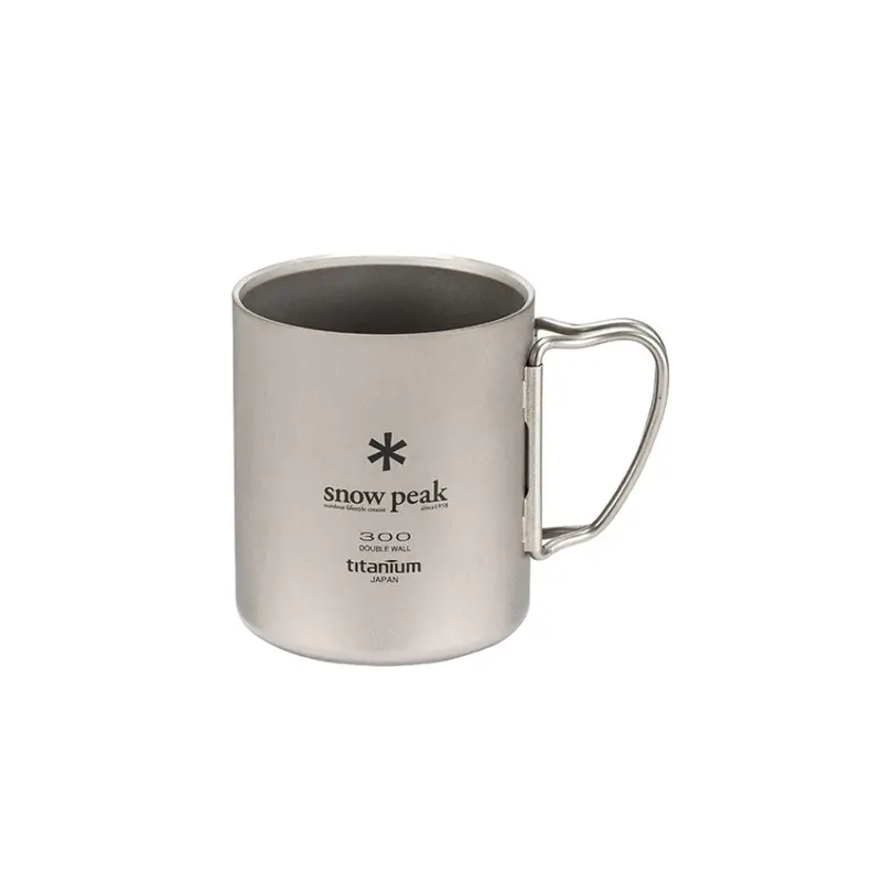 Snow Peak Ti-Double Vacuum Mug – 300Ml Titanium Travel Cup 1
