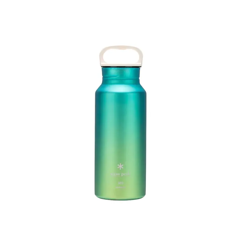 Snow Peak Titanium Aurora Bottle 600Ml – Ocean Blue Vacuum Insulated Flask 1