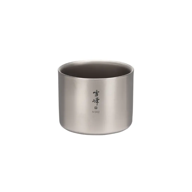 Snow Peak Titanium Double-Walled Stacking Mug (Medium/High) 2