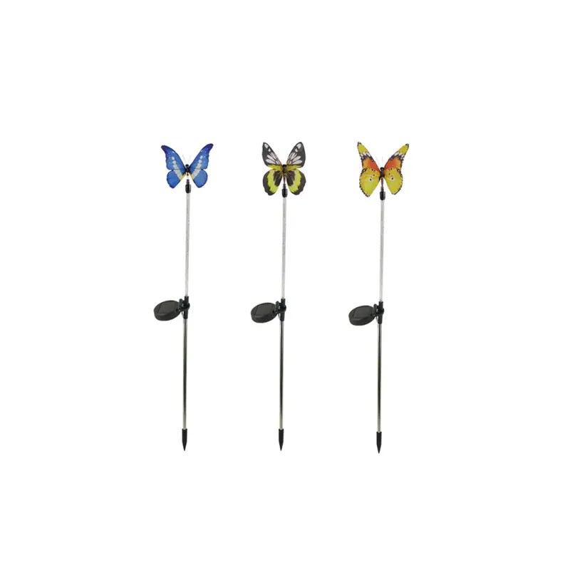 Solar-Powered Fiber Optic Butterfly Light – Assorted Colors 1