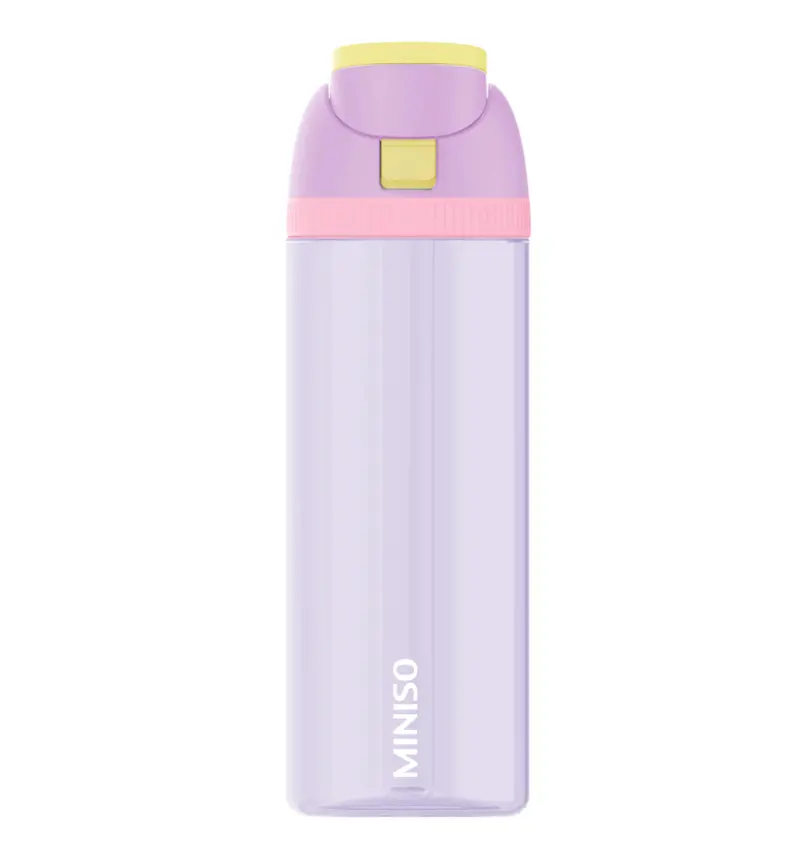 Sports Tritan Water Bottle With Straw And Carry Handle – 850Ml, Purple 1