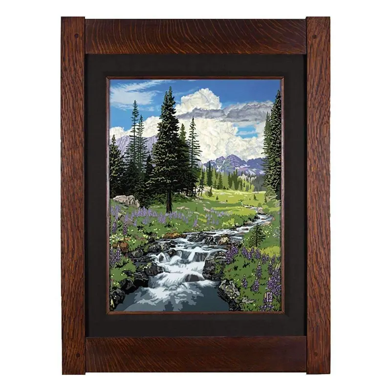 Spring Meadow Nature-Inspired Landscape Print 1