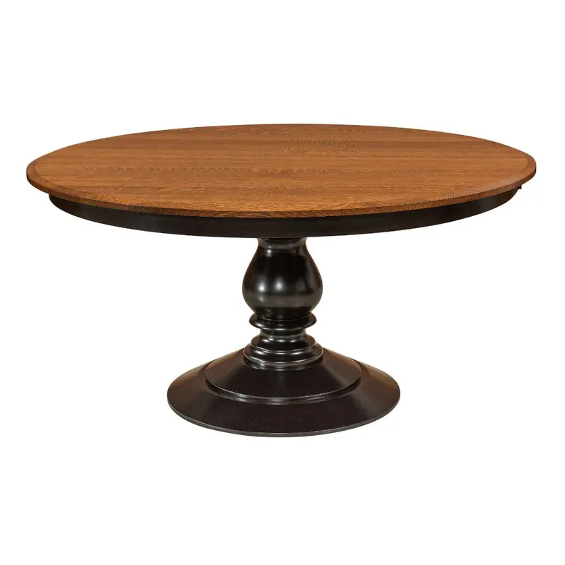 St. Charles Traditional Expandable Round Dining Table – Pos Model 1