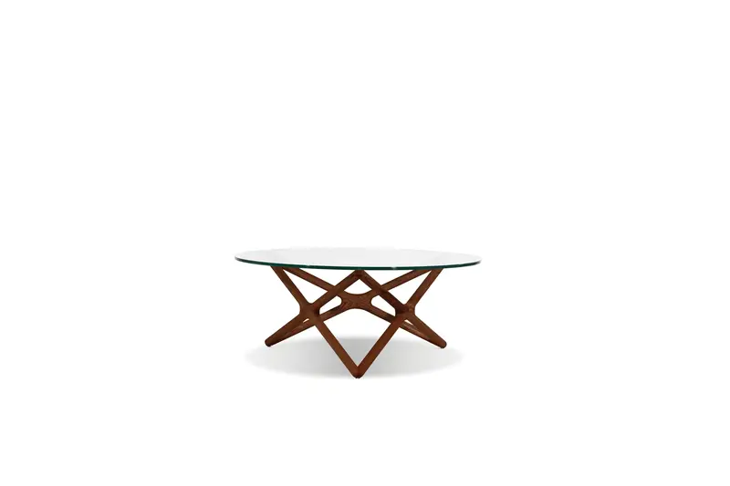 Stained Walnut Quasar Statement Coffee Table 1