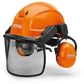 Stihl Dynamic X-Ergo Helmet Set With Metal Mesh Visor & Hearing Protection 1