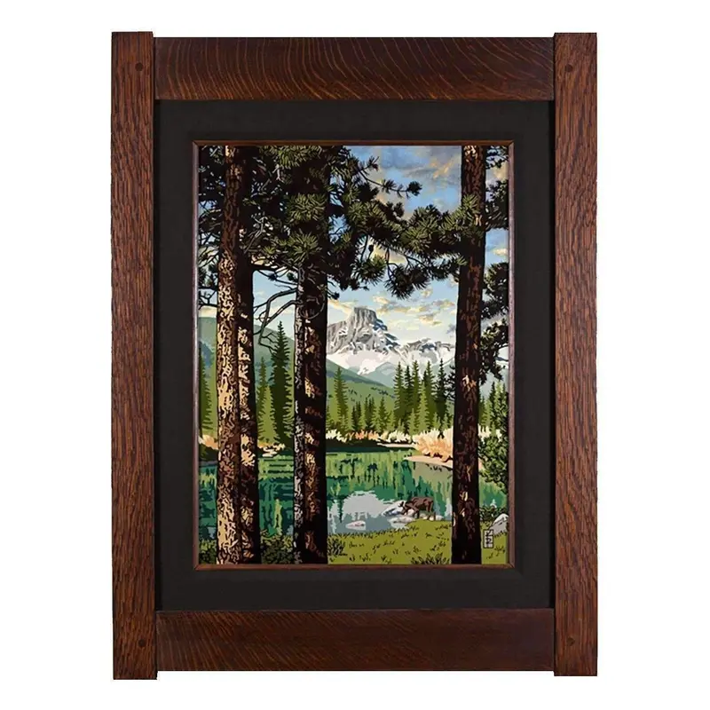 Summer Reflection Seasonal Landscape Art Print 1